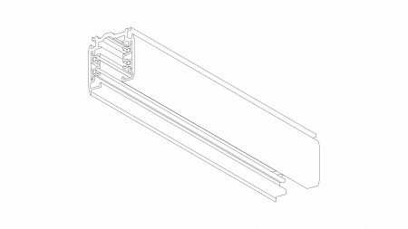 3-phase surface-mounted track XTS 4100-1 gray 1m