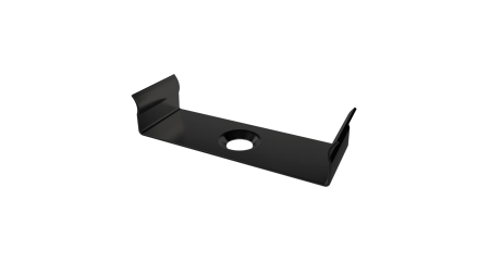 MET mounting clip for LUMINES SOLIS profile, black lacquered