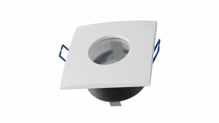 Ceiling lighting point fitting XANA cast square Fixted white, IP44