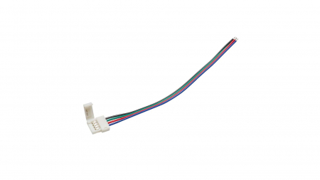 RGB LED tape connector 10mm - 1 side latch, wired