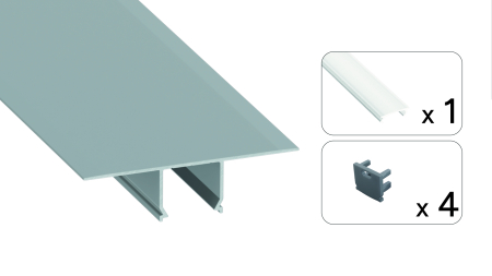 TEKKNI SET SKAVE silver, frozen cover 2,02 m