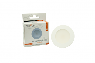Recessed round furniture luminaire, 2 W, white – neutral-white