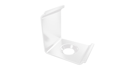 MET mounting clip for LUMINES AGO profile, white lacquered