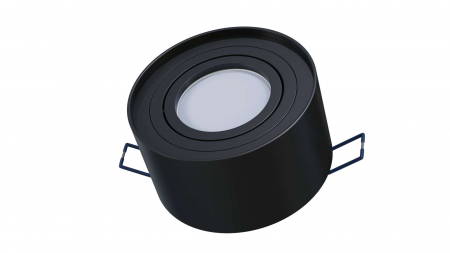 Ceiling lighting point fitting CLEO round black