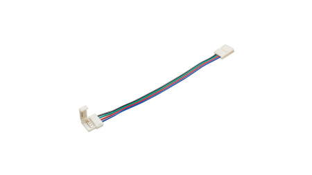 RGB LED tape connector 8mm - 2 sides latch, wired