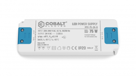 CobaltElectro PFV 24V 75W IP20 LED power supply  B