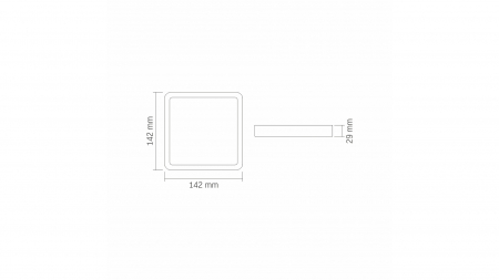Panel LED 12W Surface  Square Neutral