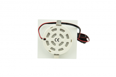 Recessed square furniture luminaire, 1.8 W, white