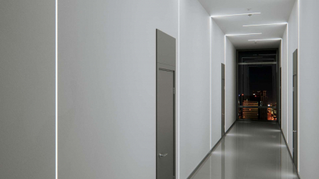 Lumines profile type MONO lacquered white without perforation 2,02m