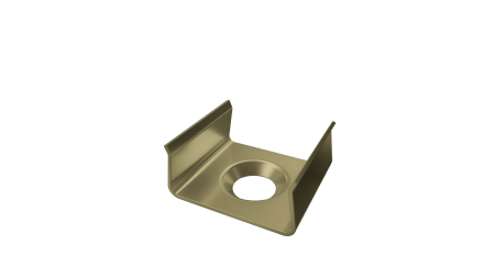 MET mounting clip for LUMINES atom profile, RAL  6013