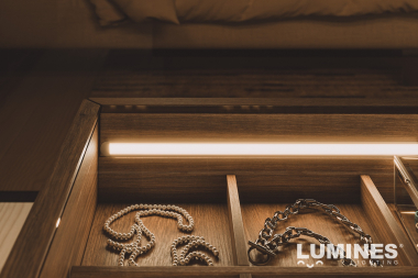 Lumines profile type IVO white lacquered, 1 m