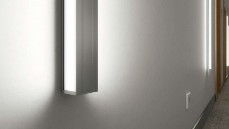Lumines profile type Dopio lacquered white, 3 m