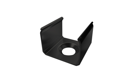 MET mounting clip for LUMINES SEI profile, black lacquered