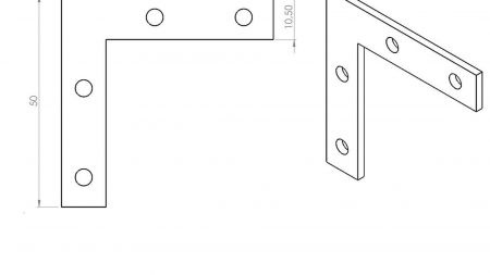 Angular connector 90°