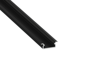 Lumines profile type IVO black anodized, 3 m
