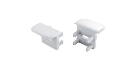 LUMINES End cap LUMINES inFLEXA white with hole