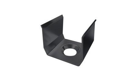 MET mounting clip for LUMINES axel profile, RAL  7016