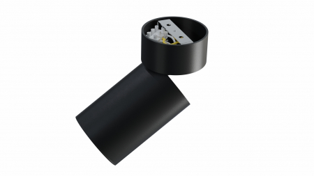 Bendable/rotatable ceiling spotlight fixture SPOT LUMI rotating black
