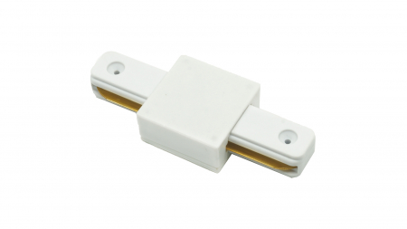 Connector for 1f busbars, straight, white