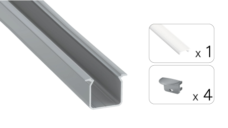 TEKKNI SKAGEN Set, silver, frozen cover, 3 m