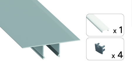 TEKKNI SET SKAVE silver, milky cover 3 m