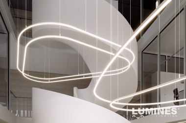 Lumines profile type FLEXA lacquered white, 1 m