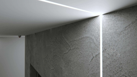 Lumines profile type MONO lacquered white without perforation 2,02m