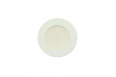 Recessed round furniture luminaire, 2 W, white – neutral-white