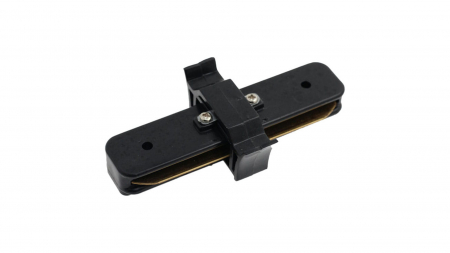 Connector for 1f busbars, straight, black