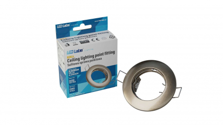Ceiling lighting point fitting ROKA cast round Fixted satin