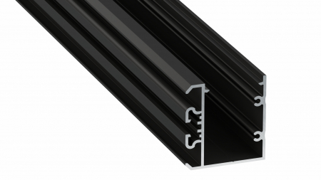 Lumines profile type UNICO lacquered black, 1 m