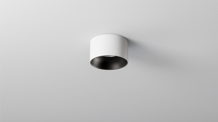 Ceiling lighting point fitting CASA cast round Fixted white