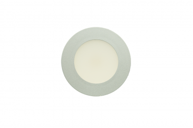 Recessed round furniture luminaire, 2 W, grey – neutral-white
