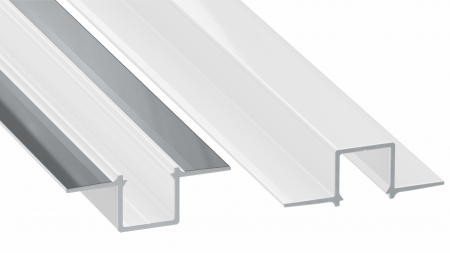 Profile LUMINES type GAUDI white lacquered without perforation 1 m