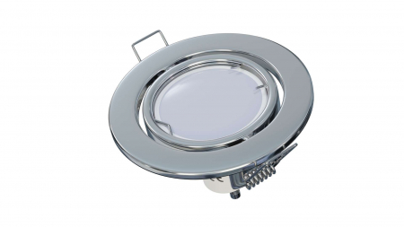 Ceiling lighting point fitting VEPA round adjustable chrome