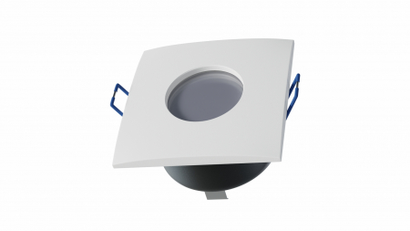Ceiling lighting point fitting XANA cast square Fixted white, IP44