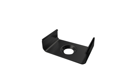 MET mounting clip for LUMINES RAI profile, black lacquered