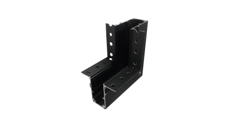 LUMINES GENESIS Magnetic track recessed trimless 90° connector V black