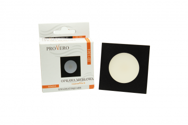 Recessed square furniture luminaire, 2 W, black – neutral-white