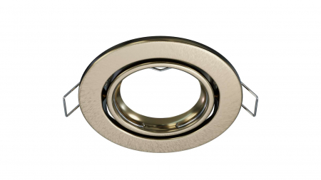 Ceiling lighting point fitting VEPA round adjustable brass