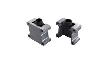 LUMINES ALU end cap FASSO silver anodized with a cable gland