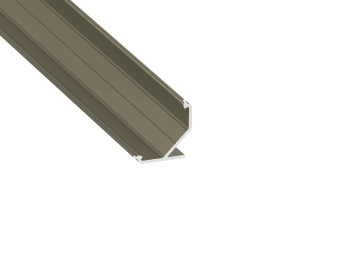 Lumines profile type AGO anodized inox, 3 m