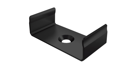 MET mounting clip for LUMINES DUAL profile, black lacquered