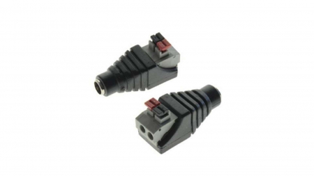 DC 2.1/5.5 terminal, quick-connector, male