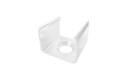 MET mounting clip for LUMINES SEI profile, white lacquered