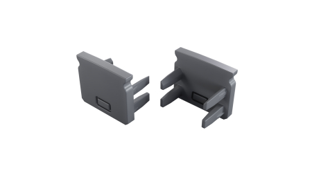 LUMINES End cap SEI 2in1 grey with a hole