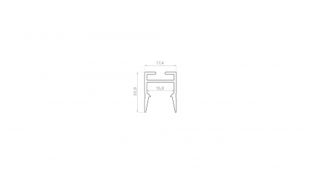 Profile LUMINES type Slimo lacquered white 2,02 m