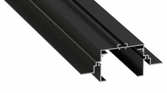 Lumines profile type Talia M4 lacquered black, 2,02 m