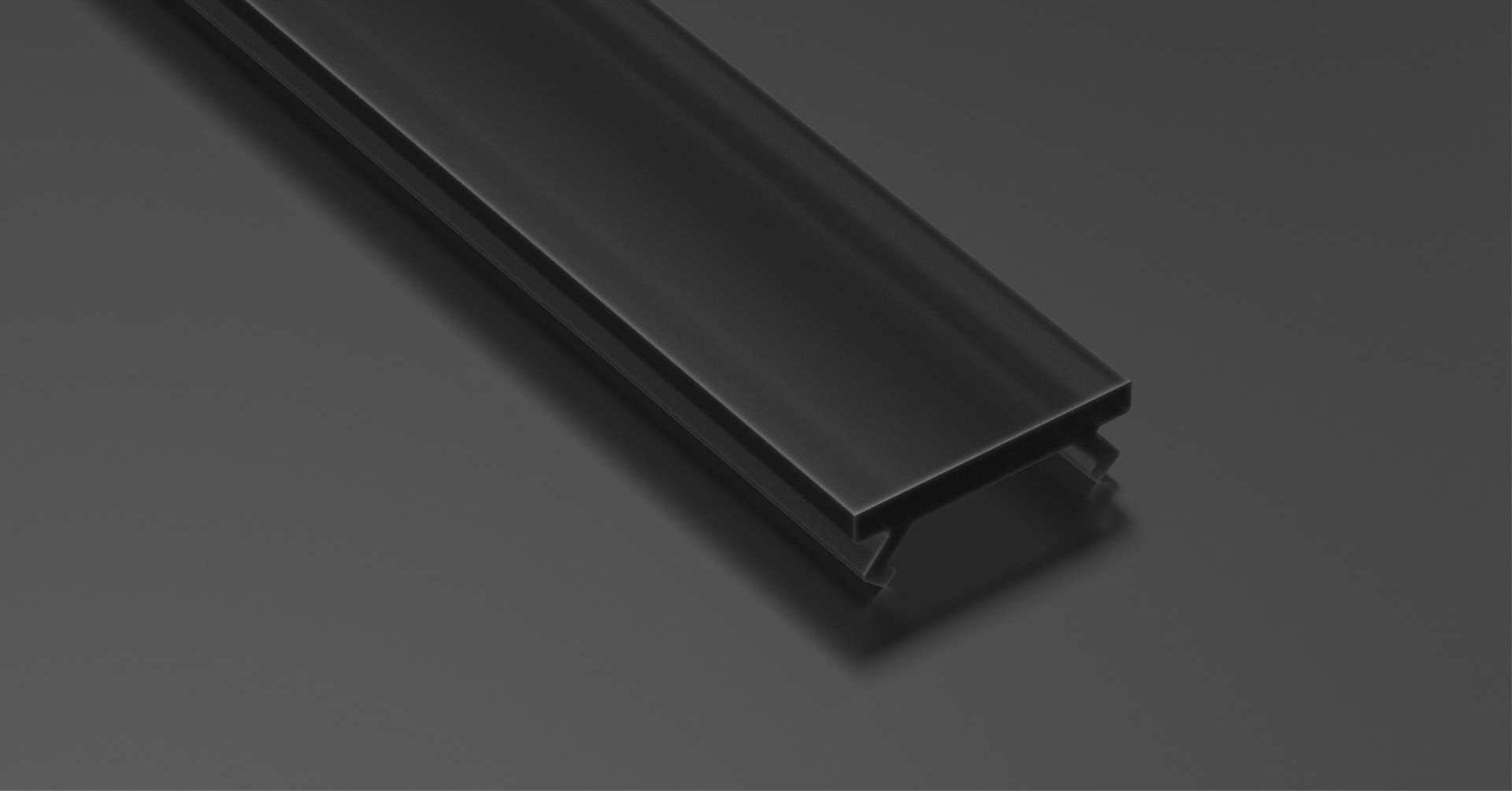 LUMINES SLIM cover PMMA black 3 m