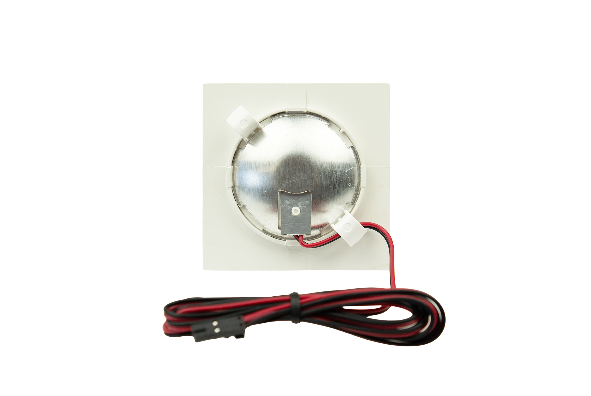 Recessed square furniture luminaire, 2 W, white – neutral-white